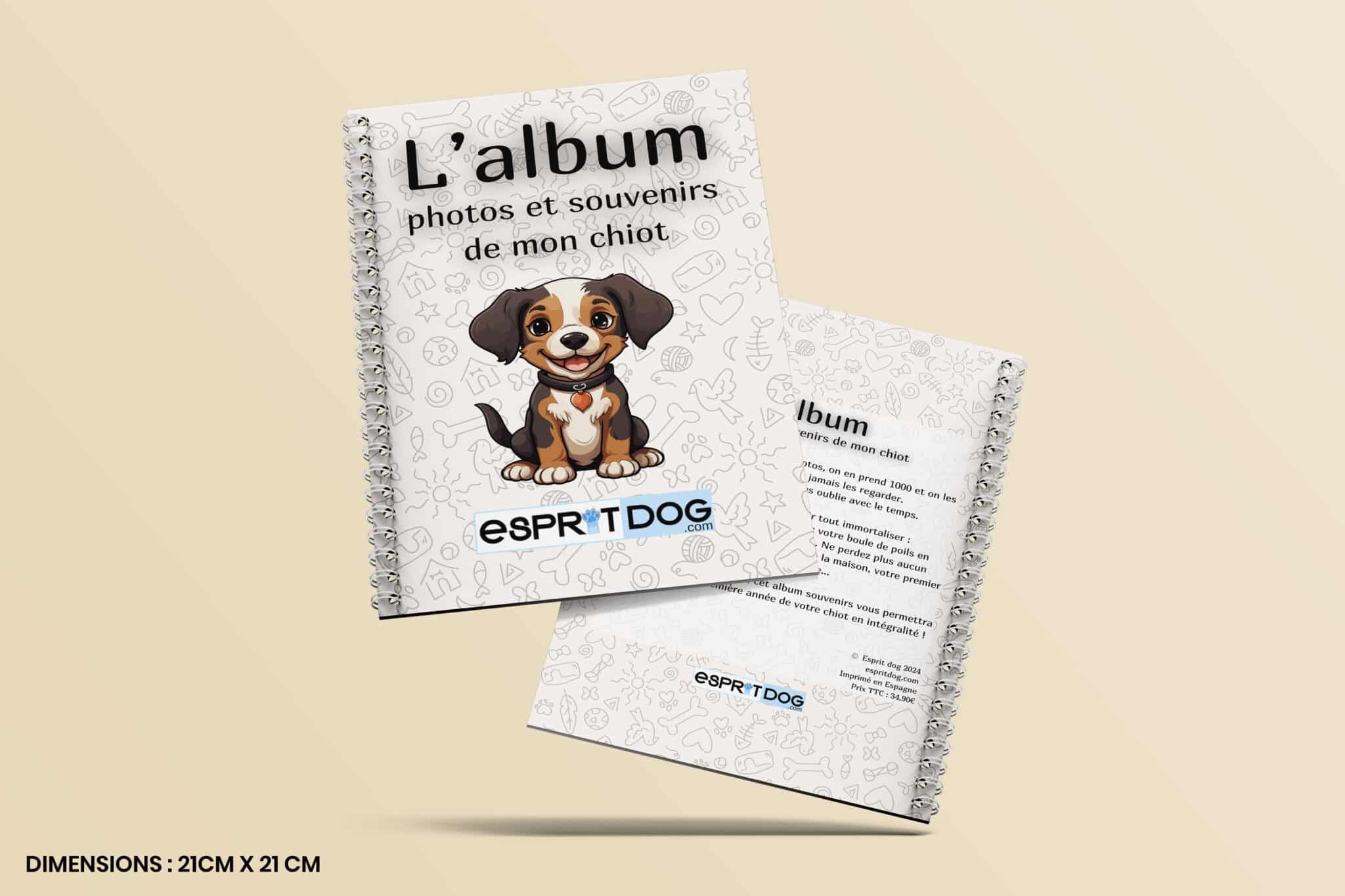 L'album souvenirs de mon chiot - Esprit Dog