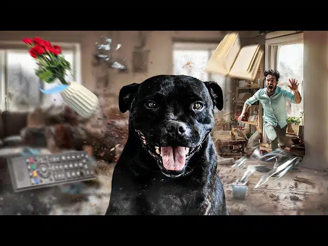 Un Staffie, ça ne se calme jamais !